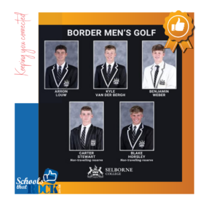 Men's Interprovincial Golf - Selborne College is proud to attend