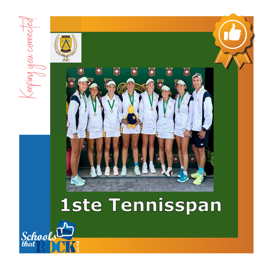Tennisspan - Hoër Meisieskool Oranje blink uit