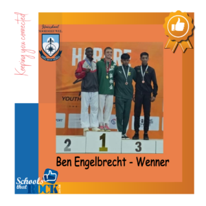 Karate - Hoërskool Noordheuwel se Brendan Engelbrecht skitter