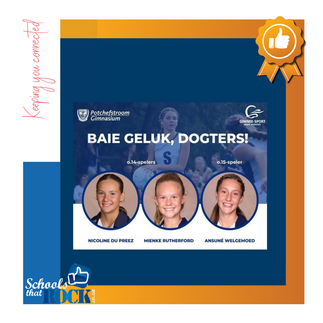 Netbalspelers gekies vir Noordwes – Potchefstroom Gimnasium