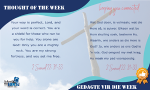 Thought of the Week - Gedagte vir die Week