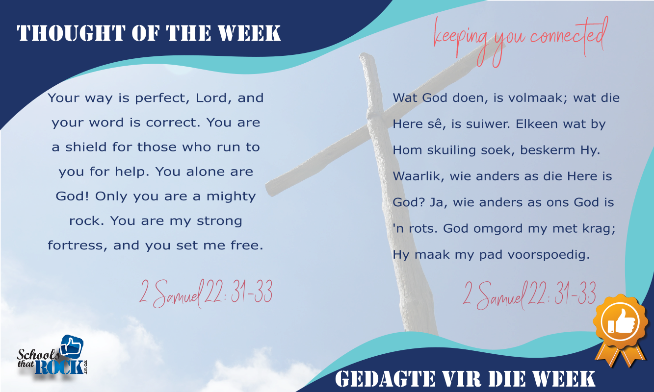 Thought of the Week – Gedagte vir die Week