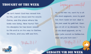 Thought of the Week - Gedagte vir die Week