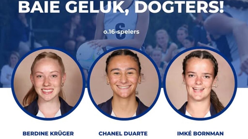 Netbalspelers gekies vir Noordwes - Potchefstroom Gimnasium