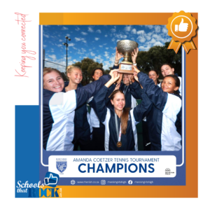 Amanda Coetzer Tournament - Rhenish Girls' High delighted