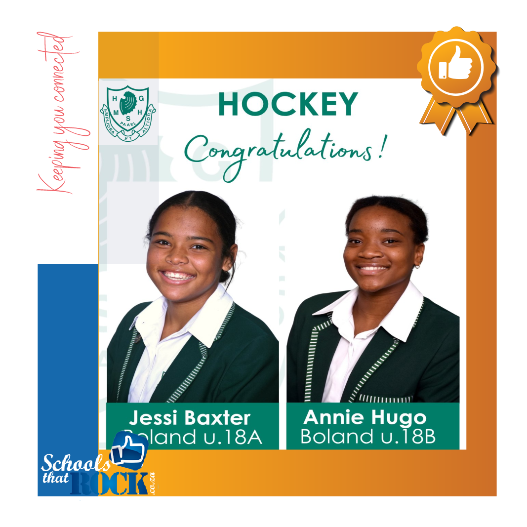Boland Hockey Team Selections – Paarl Girls High School delighted
