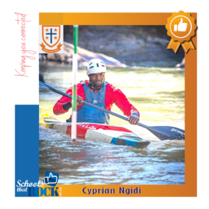 Olympic paddler Cyprian Ngidi - Treverton College slalom paddling