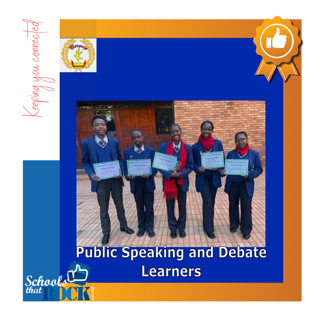 Public Speaking and Debate – Bergsig Academy learners shine