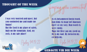 Thought of the week/ Gedagte vir die week